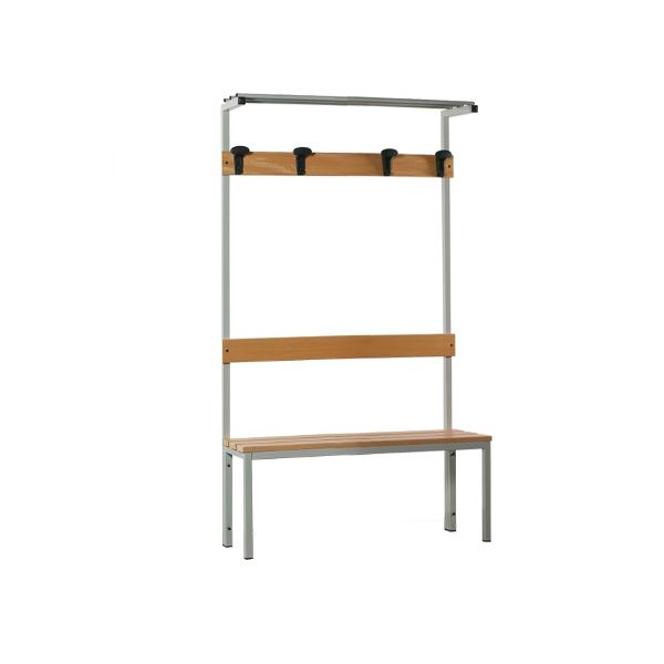 Panca in acciaio con alzata 3 posti