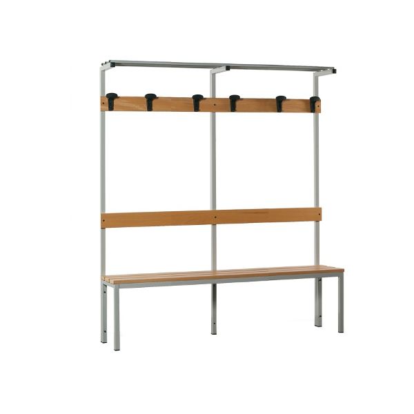 Panca in acciaio con alzata 4 posti